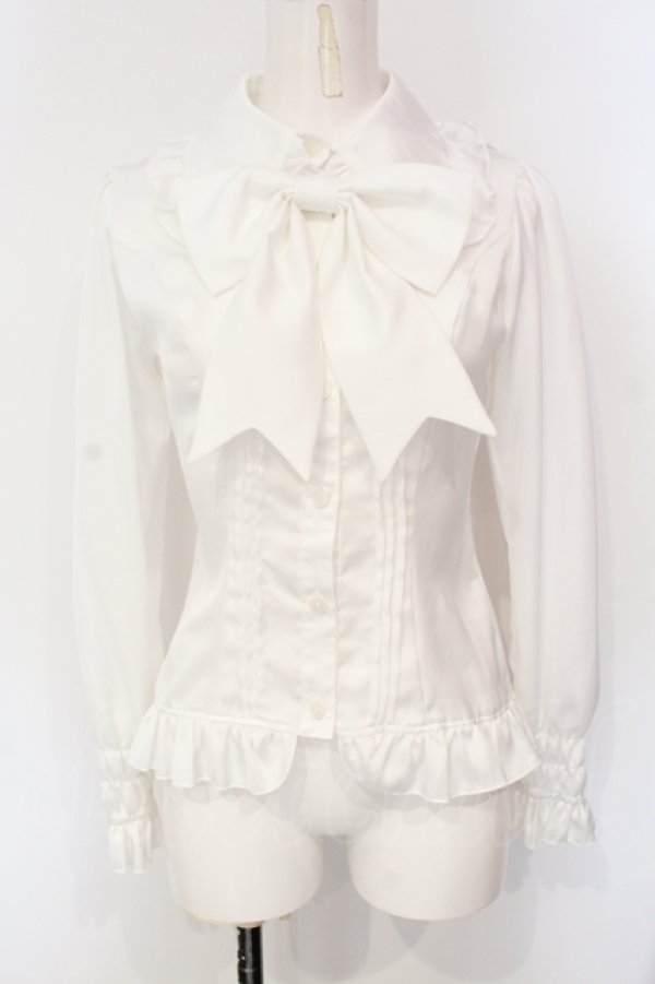 ATELIER PIERROT ブラウス ATELIER PIERROT / 丸襟ブラウス シロ O-25-07-15-040-EL-BL-IG