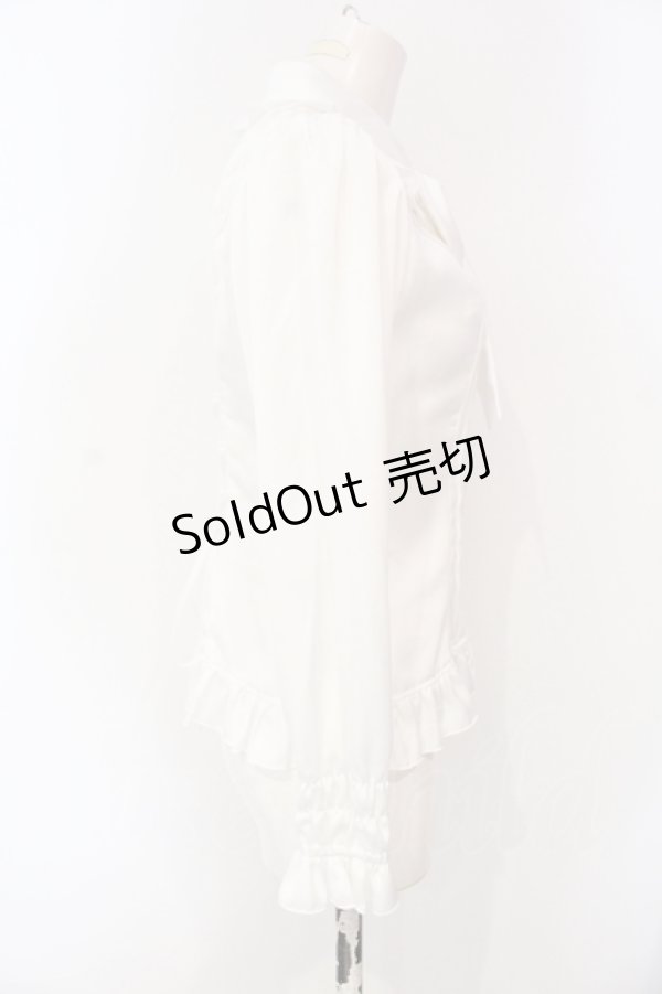 画像2: ATELIER PIERROT / 丸襟ブラウス  シロ O-25-07-15-040-EL-BL-IG-OS (2)