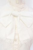 画像2: ATELIER PIERROT / 半袖パフスリーブブラウス  ホワイト O-25-07-15-041-EL-BL-IG-OS (2)