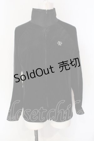 画像: ALGONQUINS / メッシュ切り替えベロアジャケット  ブラック O-25-07-15-054-AL-TO-IG-ZS