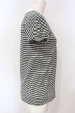 画像3: Franche Lippee / ボーダータックヨークTシャツ M クロ×シロ O-25-07-15-075-LO-TO-IG-OS (3)