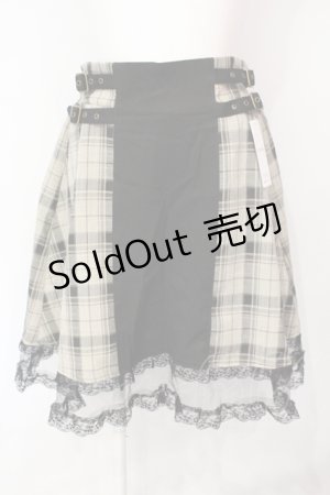 画像: axes femme POETIQUE / ベルトデザインスカパン  ベージュ×ブラック O-25-07-15-085-AX-PA-IG-OS