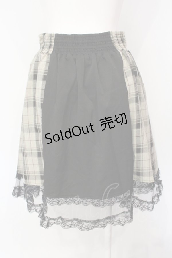 画像3: axes femme POETIQUE / ベルトデザインスカパン  ベージュ×ブラック O-25-07-15-085-AX-PA-IG-OS (3)