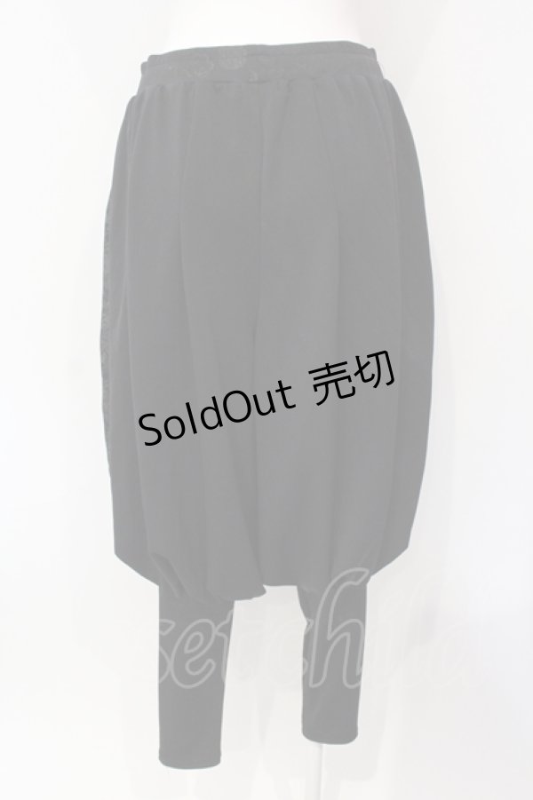 画像3: Qutie Frash / 2022プレミアム黒炎-KOKUEN-サルエルパンツ  ブラック O-25-07-15-086-QU-SK-IG-ZT034 (3)