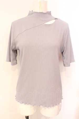 画像: axes femme / カットワークプチハイトップス  グレー O-25-07-15-093-AX-TO-IG-OS