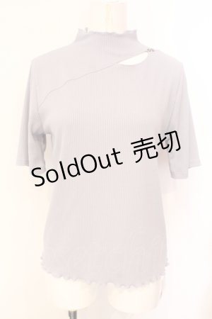 画像: axes femme / カットワークプチハイトップス  グレー O-25-07-15-093-AX-TO-IG-OS