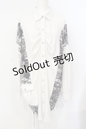 画像: Qutie Frash / BIGシャツ  ホワイト O-25-07-15-113-QU-BL-IG-OS