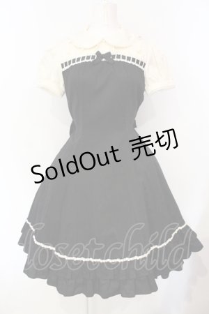 画像: Innocent World / はしごレースフレアワンピース  クロ O-25-07-15-017-IW-OP-OW-OS