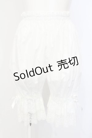 画像: metamorphose / 二段レースドロワーズ  シロ O-25-07-15-003-ME-PA-OW-OS