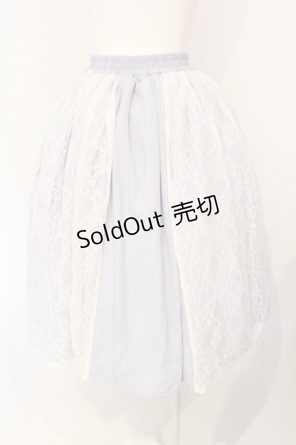 画像3: 海外ロリィタ / レースレイヤードスカート S サックス O-25-07-15-021-LO-SK-IG-OS (3)