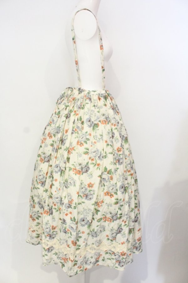 画像3: Jane Marple / Winter Rose Gardenキャミソールジャンパースカート M アイボリー O-25-07-15-023-JM-OP-IG-ZT078 (3)