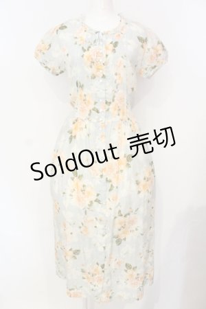 画像: PINK HOUSE / ローズタックワンピース  サックス O-25-07-15-024-LO-OP-IG-OS