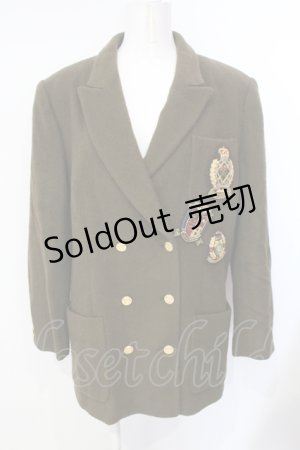 画像: INGEBORG / エンブレムモヘア混ジャケット  ブラウン O-25-07-17-038-LO-CO-IG-ZT-C058