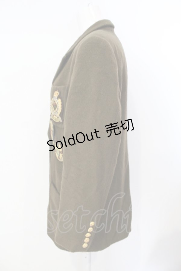 画像3: INGEBORG / エンブレムモヘア混ジャケット  ブラウン O-25-07-17-038-LO-CO-IG-ZT-C058 (3)