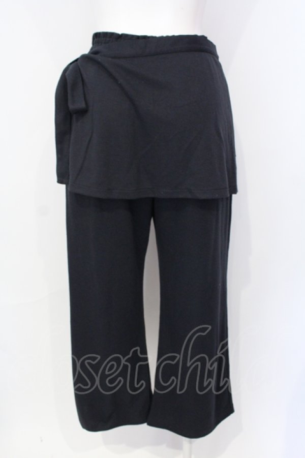 画像3: INGEBORG / うさぎ刺繍エプロン付きパンツ  ブラック O-25-07-17-006-LO-PA-IG-ZT015 (3)