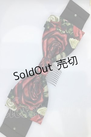 画像: Enchantlic Enchantilly / 幻影薔薇城〜コウモリ公爵からの招待状〜リボンコーム  赤い夜 O-25-07-17-1021-LO-AC-IG-ZT208-F004