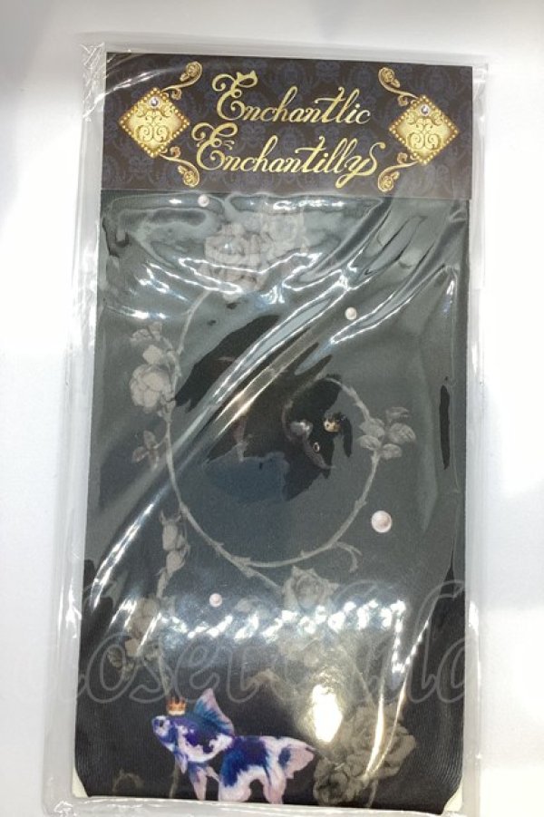 画像1: Enchantlic Enchantilly / 金魚の宝石箱オーバーニーソックス  クロ×ブルー O-25-07-17-1002-LO-ZA-IG-ZT208-F001 (1)