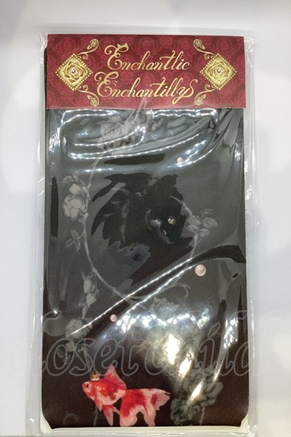 画像1: Enchantlic Enchantilly / 金魚の宝石箱オーバーニーソックス  クロ×アカ O-25-07-17-1003-LO-ZA-IG-ZT168-F001 (1)
