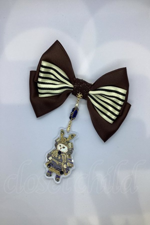 画像1: Enchantlic Enchantilly / 193 絢爛たる鎧を身に纏った双子の子猫物語  リボンブローチ   O-25-07-17-1034-LO-AC-IG-ZT208-F004 (1)