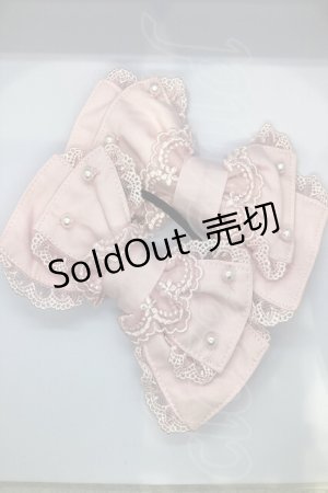 画像: Angelic Pretty / レースパールリボンヘアポニー  ピンク O-25-07-17-1040-AP-AC-IG-OS