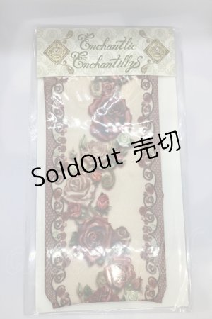 画像: Enchantlic Enchantilly / 薔薇を纏うクルーソックス  アイボリー O-25-07-17-1004-LO-ZA-IG-OS