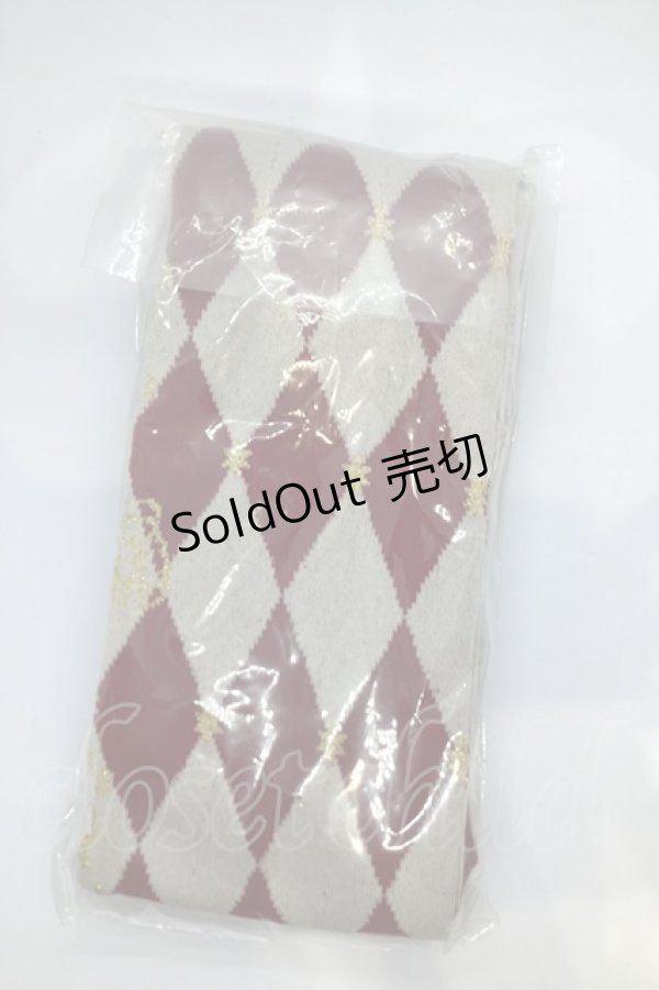 画像1: Angelic Pretty / クラウンロゴオーバーニー  シロ×アカ×ネイビー O-25-07-17-1045-AP-ZA-IG-ZT168-F001 (1)