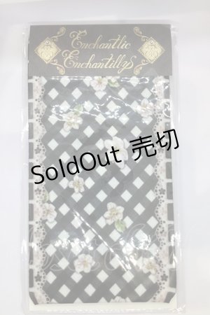 画像: Enchantlic Enchantilly / チャーミーギンガムチェック柄オーバーニーソックス  クロ O-25-07-17-1005-LO-ZA-IG-OS