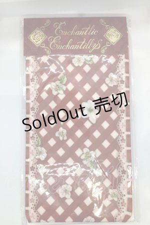 画像: Enchantlic Enchantilly / チャーミーギンガムチェック柄オーバーニーソックス  アカ O-25-07-17-1007-LO-ZA-IG-OS