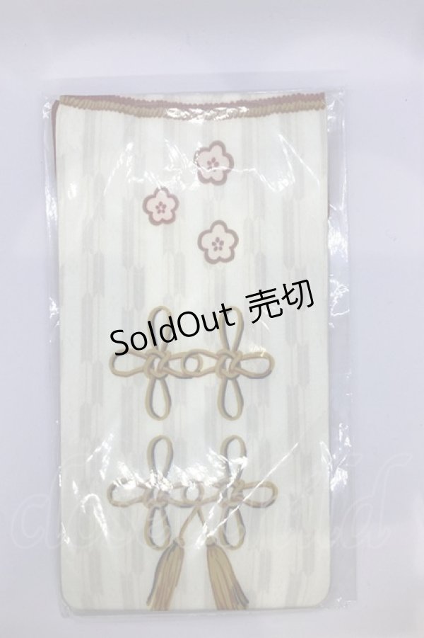 画像1: metamorphose / 和風プリントオーバーニー  オフシロ×アカ O-25-07-17-1078-ME-ZA-OW-OS (1)