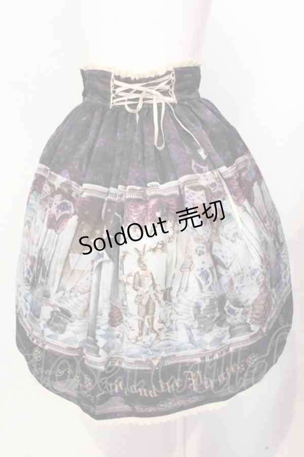 画像4: ALICE and the PIRATES / 不思議な奇術師と魔法の夜スカート  パープル O-25-07-17-080-PA-SK-OW-OS (4)