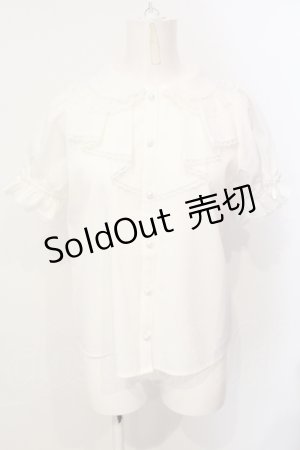 画像: Honey Cinnamon / ラッフルフリルブラウス F シロ O-25-07-17-085-LO-BL-OW-OS