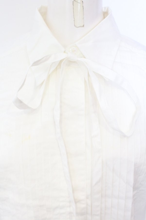 画像2: INGEBORG / スクエアタックブラウス  シロ O-25-07-17-010-LO-BL-IG-ZT195 (2)