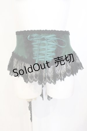 画像: Enchantlic Enchantilly / チュールレースリボンコルセット  グリーン O-25-07-17-110-LO-TO-IG-OS