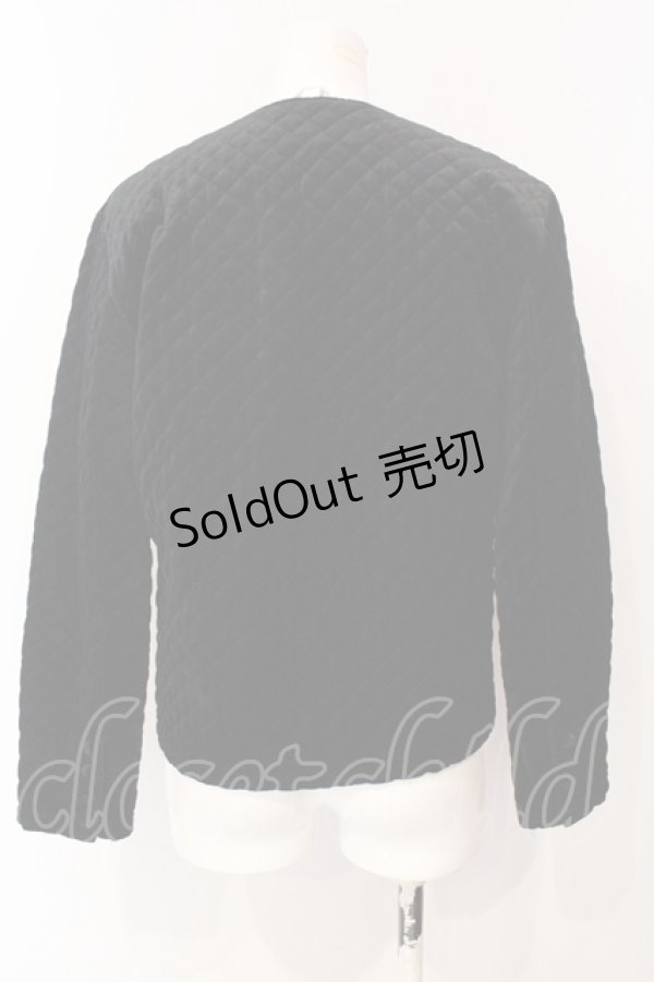 画像3: INGEBORG / ベロアキルトジャケット  クロ O-25-07-17-011-LO-JA-IG-ZT209 (3)