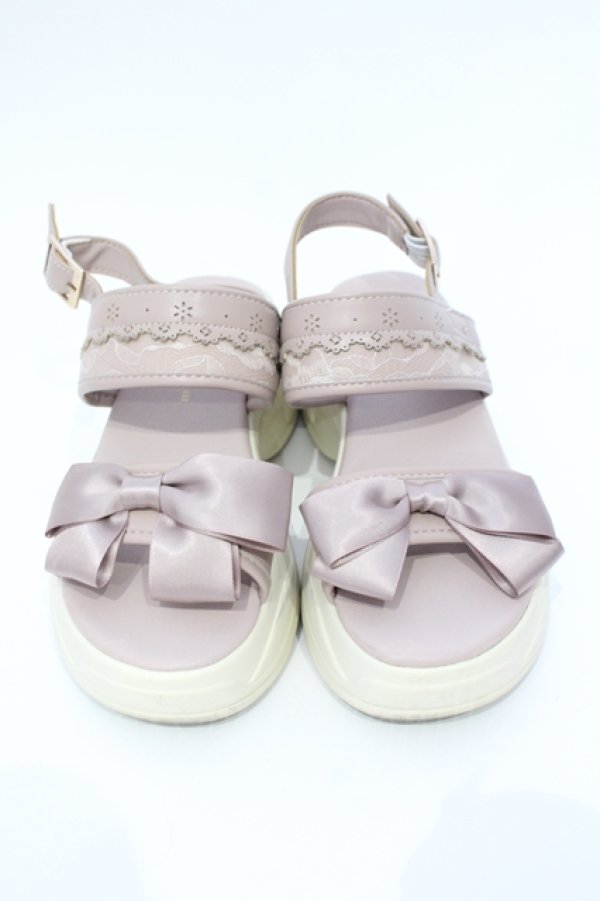 画像2: m petit by misako / AMリボンスニーカーサンダル M ピンク O-25-07-17-114-LO-SH-IG-ZT-K022 (2)
