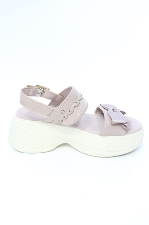 画像5: m petit by misako / AMリボンスニーカーサンダル M ピンク O-25-07-17-114-LO-SH-IG-ZT-K022 (5)