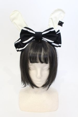 画像: Angelic Pretty / Marionette Clockラビットカチューシャ  クロ O-25-07-17-121-AP-AC-IG-OS