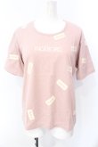 画像1: INGEBORG / ロゴパッチTシャツ S ピンク O-25-07-17-016-LO-TS-IG-ZT182 (1)