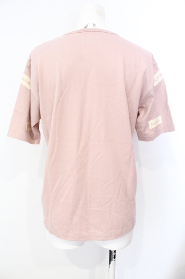 画像3: INGEBORG / ロゴパッチTシャツ S ピンク O-25-07-17-016-LO-TS-IG-ZT182 (3)