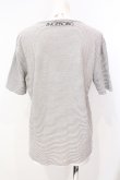 画像2: INGEBORG / ロゴ刺繍ボーダーTシャツ  シロ×クロ O-25-07-17-023-LO-TS-IG-ZT195 (2)