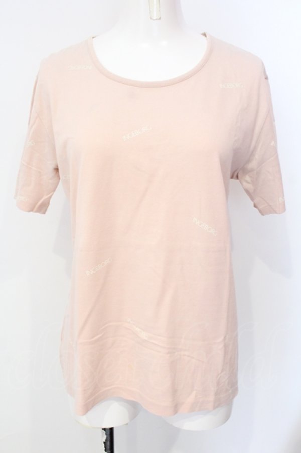 画像1: INGEBORG / ロゴプリントTシャツ S ピンク O-25-07-17-024-LO-TS-IG-ZT195 (1)