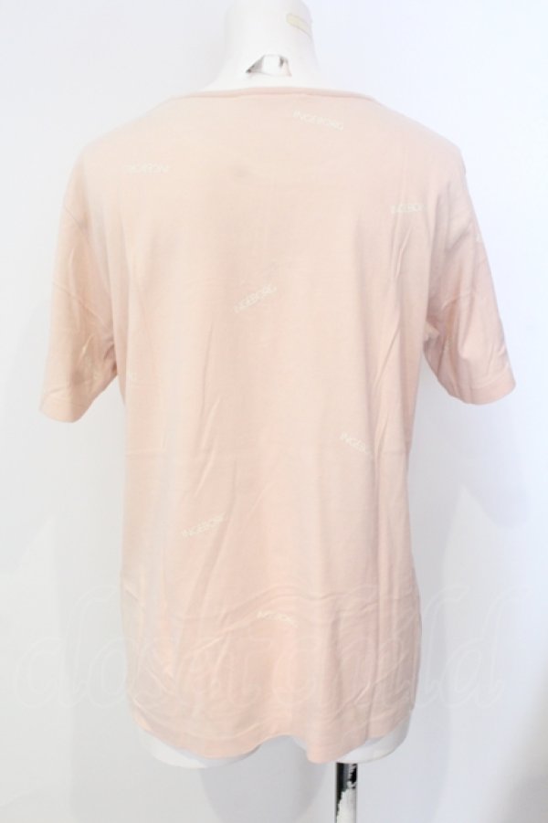 画像2: INGEBORG / ロゴプリントTシャツ S ピンク O-25-07-17-024-LO-TS-IG-ZT195 (2)