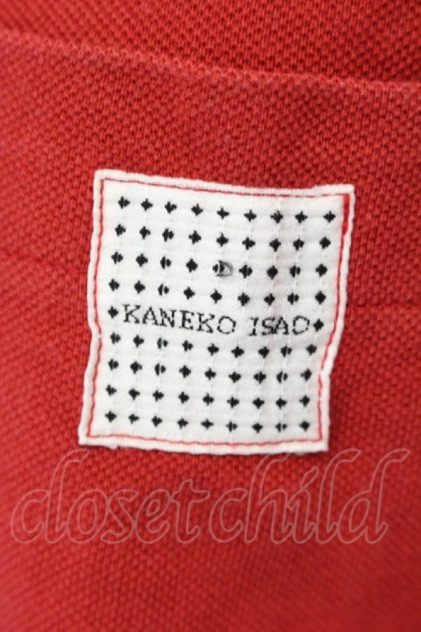 画像2: KANEKO ISAO / タグポケットポロシャツ  アカ O-25-07-17-025-EL-BL-IG-ZI (2)