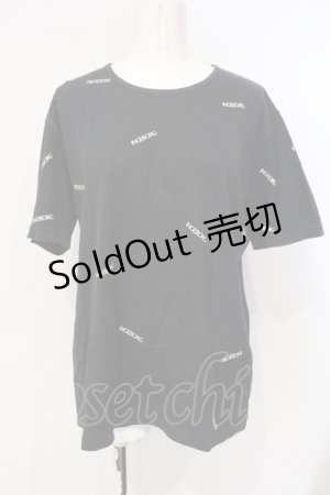 画像: INGEBORG / ロゴプリントTシャツ M クロ O-25-07-17-026-LO-TS-IG-OS