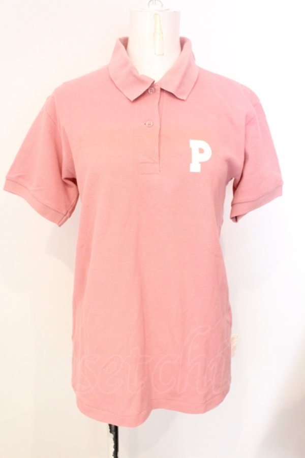 画像1: PINK HOUSE / ロゴプリントポロシャツ  ピンク O-25-07-17-029-LO-BL-IG-ZT195 (1)