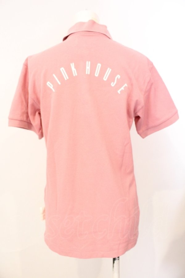 PINK HOUSE / ロゴプリントポロシャツ ピンク O-25-07-17-029-LO