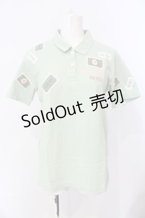 画像: PINK HOUSE / ワッペンデザイン半袖ポロシャツ  ライトグリーン O-25-07-17-031-LO-TO-IG-OS