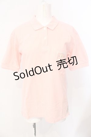 画像: PINK HOUSE / ロゴパッチポロシャツ  ピンク O-25-07-17-032-LO-BL-IG-ZT212