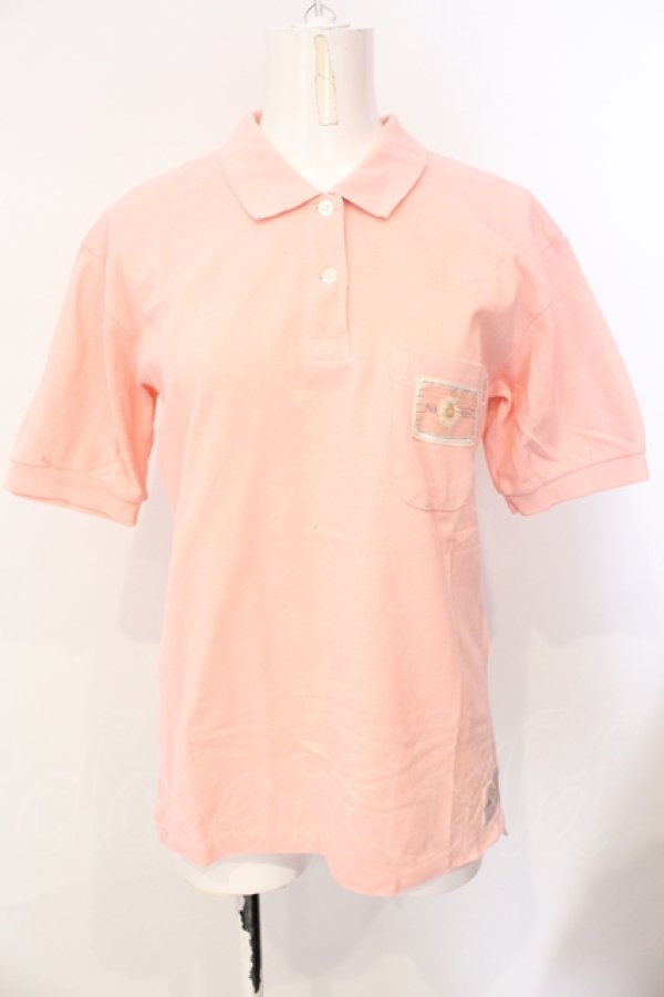 画像1: PINK HOUSE / ロゴパッチポロシャツ  ピンク O-25-07-17-032-LO-BL-IG-ZT212 (1)
