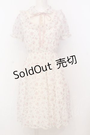 画像: Honey Cinnamon / フラワーシフォンワンピース F ピンク O-25-07-18-033-LO-OP-OW-OS